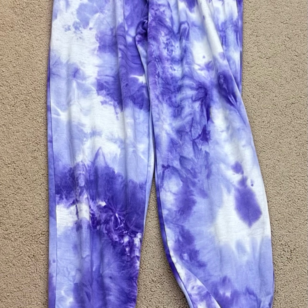 Purple Tie-Dye Bottoms